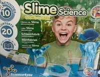 Science4you 80002879 Selber Slime Set, Dunkeln Leuchtender Schleim, Chemielabor