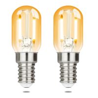 ZMH E14 LED ciepłe białe żarówki vintage - żarówka T22 LED lampa E14 żarówki Edison 2W 2700K żarówki, 2 szt