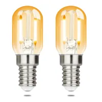 ZMH E14 LED Warmweiss Vintage Glühbirnen - T22 LED Leuchtmittel Lampe E14 Birnen Edison 2W 2700K Light Bulbs, 2 Stück