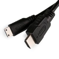 MiniHDMI auf HDMI 2.0 Kabel, 1,3 m, schwarz