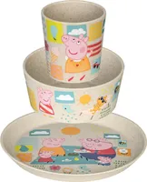 KOZIOL Kindergeschirr Connect Peppa Pig 3teilig sand