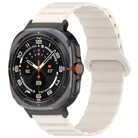Pro Samsung Galaxy Watch Ultra 47mm silikonový magnetický pásek na ruku