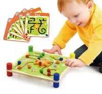 Dřevěná vzdělávací hra Viga Toys Trop a Sledujte Montessori
