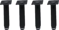 HOOZ 4er Set Möbelfuß schwarz 20cm - höhenverstellbar