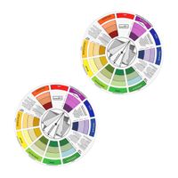 2 Teilige Farbmischanleitungen: Farbrad (9 1 / 4 \'\') Und Kreatives Farbrad (9 1 / 4 \'\') Mit Farbsektoren, Die Die Beziehungen Zwischen Farben Anzeigen