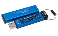 Kingston DataTraveler 2000 16GB - 16 GB - USB Typ-A - 3.2 Gen 1 (3.1 Gen 1) - Schutzhülle - Passwortschutz - Blau