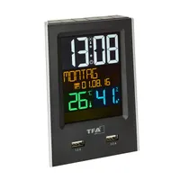 TFA 60.2537.01 Charge IT Funk-Wecker