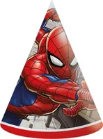 Procos 35125 Spider-Man Papier Caps, Mehrfarbig, One Size