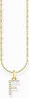 Thomas Sabo KE2245-414-14-L45V Vergoldete Kette Buchstabe F Damen