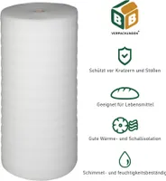 Trittschalldämmung (50 m²) multifunktionale PE-Schaumfolie 5mm für diverse Fußböden und Warmwasserfußbodenheizung Polster BB-Verpackungen