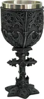 Weinkelch Teufelsfledermaus mit Metalleinsatz
