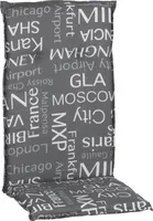 beo Potah na zahradní nábytek Barcelona High Back Chair grey M920