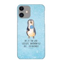 Mr. & Mrs. Panda Iphone 11 Handyhülle Pinguin Lolli - Eisblau - Geschenk, Ganove, Smartphone Hülle, Handy Case, Blödsinn, Handycover, Pinguine, niedlich