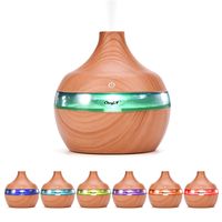 CkeyiN 300ml Luftbefeuchter Ultraschall Elektrisch Aroma  Diffusor mit 7 Farben LED Ideal für Baby, Bad, Yoga, Zuhause