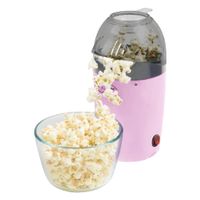Bestron Heißluft-Popcornmaschine für bis zu 50 g Popcornmais, Popcornmaker  für Popcorn in 2 Minuten, fettfreie Zubereitung, 1200 Watt, Farbe: Rosa