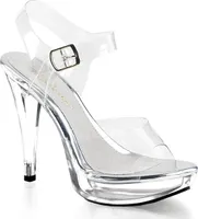 COCKTAIL-508 Fabulicious High-Heels Plateausandaletten transparent