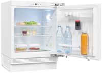 Exquisit Unterbaukühlschrank UKS140-V-FE-010F | Festtürmontage | 138 l Nutzinhalt | Weiß
