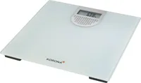 Korona Personenwaage Sonja mit Sprachausgabe in DE/GB/GR/HR/ES, Lautstärke regulierbar, LCD-Display, 180kg Tragkraft, 100g Einteilung, weiß; 77715
