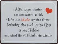 LaFinesse - Alles kann warten, nur die Liebe nicht... Metallschild | LF-em6752 | 5712376167526