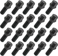 20x Radschraube M14x1.5 , Gewindelänge: 28mm, Kugelbund, SW17, Schwarz