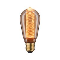 Paulmann LED E27 Leuchtmittel Innerglow in Gold ST64 3,6W 120lm Spiralmuster