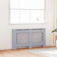 vidaXL Heizkörperverkleidung Anthrazit 152x19x81,5 cm MDF