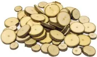 Holzscheiben rund natur - getrocknet 1-2 cm 25 Stück