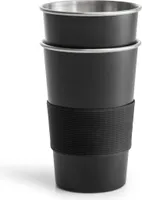 BECHER ze stali nierdzewnej ZESTAW 2 kubków do kawy czarny SAGAFORM To Go 500 ml