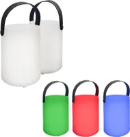 RGB LED Tischleuchte, Außenlampe, Fernbedienung, IP44, 2er Set