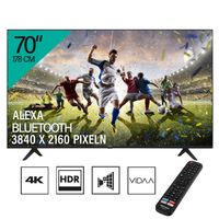 Hisense 4K Ultra HD LED TV 178cm (70 Zoll) 70A7100F, Triple Tuner, HDR10, Smart TV