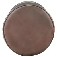 vidaXL Barhocker Braun Echtleder
