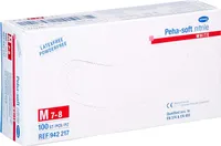 Hartmann Peha-soft® nitrile white Einmalhandschuhe, puderfrei 100 Stk. - L / Weiß | Packung (100 Stück)