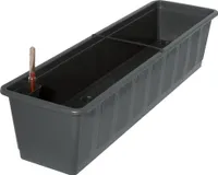 Bewässerungskasten Aqua Gr. 80 cm anthrazit mit Wasserstandsanzeige