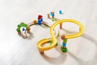 HABA Kullerbu Universal Steep Curve Track Accessory (Works with Balls & Vehicles)