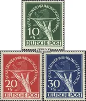 Briefmarken Berlin (West) 1949 Mi 68-70 (kompl.Ausg.) gestempelt Währungsgeschädigte