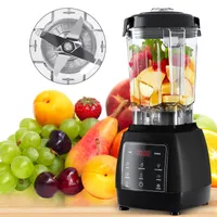 OKWISH Standmixer mit 2 L Mixbehälter aus Tritan, Mixer mit 9 Stufen und Pulse-Funktion, leistungsstarker Küchenmixer mit Edelstahlmesser, Schwarz