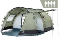 CampFeuer Zelt Super+ für 4 Personen | Olivgrün / Schwarz | 3000 mm Wassersäule