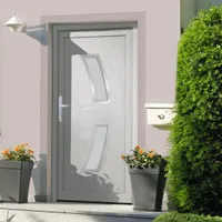vidaXL Drzwi wejściowe białe 98x200 cm PVC