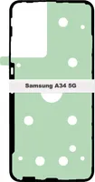 Samsung Galaxy A34 5G SM-A346 Akkudeckel Klebefolie Kleber Backcover Rahmen Adhesive Dichtung Batterie