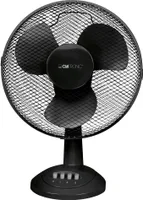 Ventilátor Clatronic® s funkciou otáčania | tichý 3-rýchlostný | Ø 30 cm | stolový ventilátor 40 W | ventilátor | stolový ventilátor veľmi tichý | VL 3602 čierny
