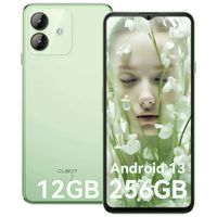 CUBOT Note 40 Mobilní telefon bez smlouvy 12GB+256GB/1TB, 6,56" 90 Hz, Android 13 Smartphone, 48MP hlavní fotoaparát, 5200 mAh baterie GPS/OTG/Face ID Zelený