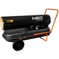 NEO TOOLS Ölheizgerät 50kW, Tank 50l, Brennstoffverbrauch 4,7l/h, Luftstrom 1100 m3/h, Räder