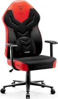 DIABLO Otočná textilná herná stolička | HR penový bedrový vankúš Podrúčky Nastaviteľné sedadlo | X-Gamer | Deep Red