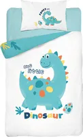 DETEXPOL Bambusové povlečení do postýlky Dino zelená Bavlna, Bambus, 100/135, 40/60 cm