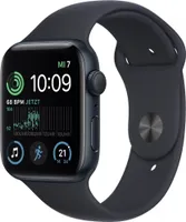 Apple Watch SE 2022 Sportovní náramek S/M 44 mm Hliníkové GPS chytré hodinky midnight/midnight US-Ware