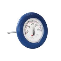 Schwimmring Thermometer blau Pool Schwimmbad Poolthermometer Temperaturmessung