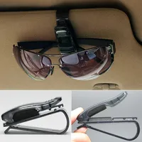 2 Stück brillenhalter für auto, Kunstleder auto brillenhalter mit Magnet,  Brillenhalterung Brillenbox, Auto Visier Zubehör, Brillenzubehör (braun)