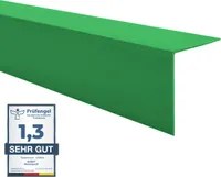 QUEST Winkelprofil PVC 20x20mm, 2m, harter Kantenschutz, dekorativer Schutz für Wandkanten, Winkelleiste, L-Profil, grasbewachsen