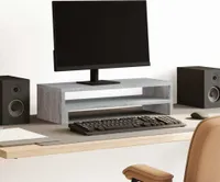 vidaXL Podstawa pod monitor szara Sonoma 54x22x15 cm Materiał drewnopochodny