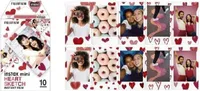 Colorfilm INSTAX mini Heart Sketch WW 1 Sofortbildkamera-Filme